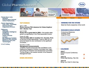 intranet site for Roche pharmacuticals